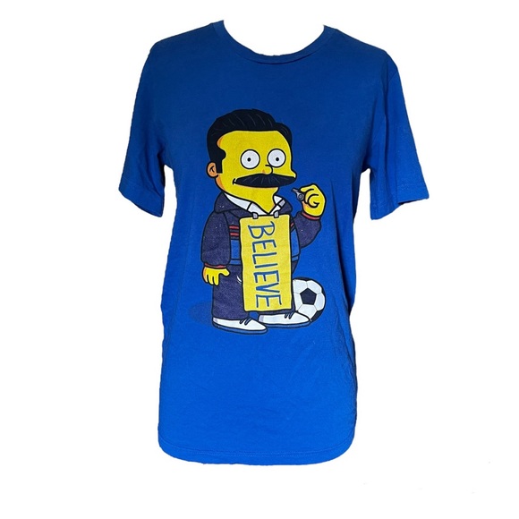 Lasso Special! Simpsons-style Ted Lasso T-shirt by Raffiti Size Small 16x26 - Picture 6 of 6